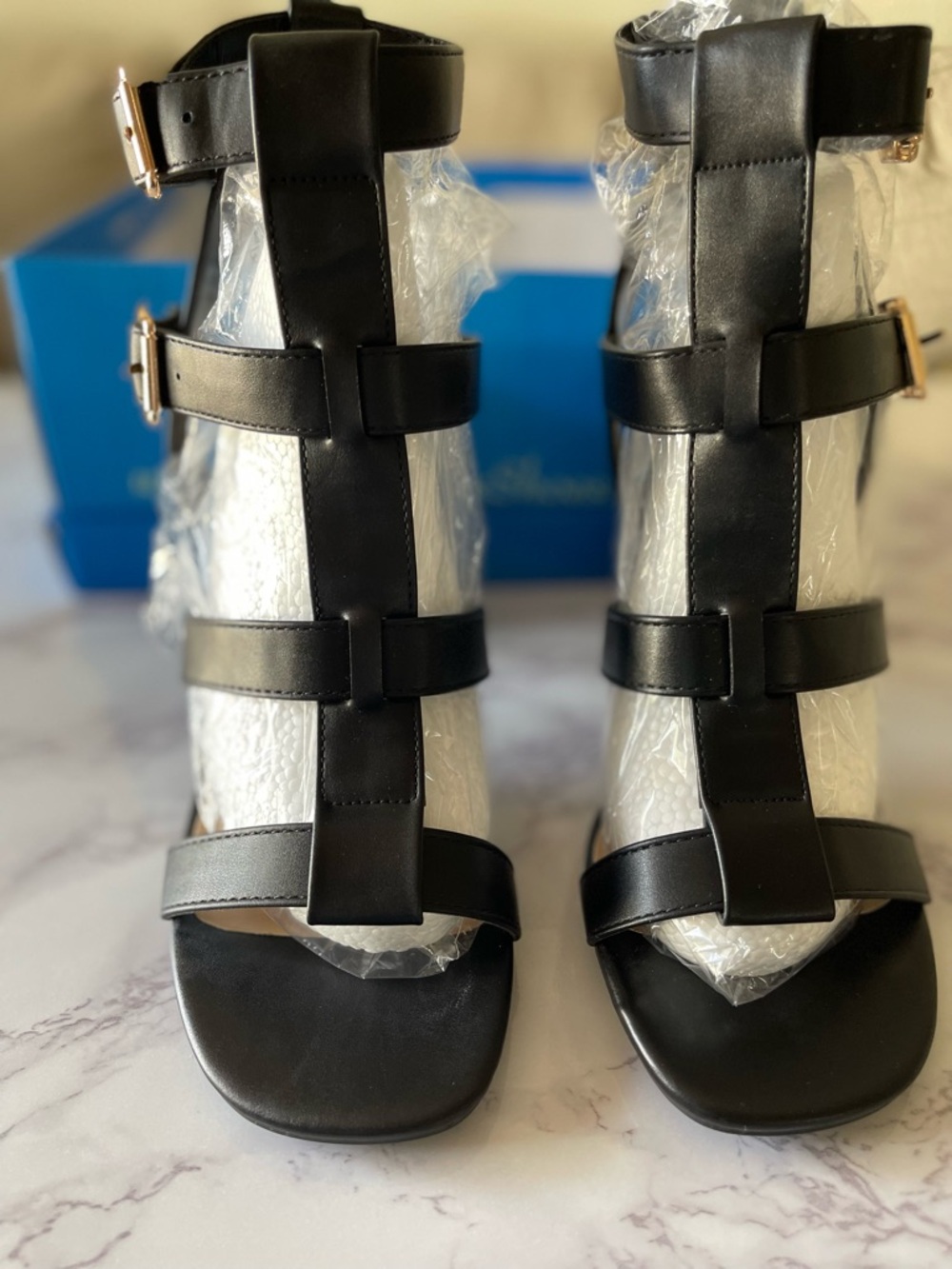 Black Gladiator Heel Sandals - 8.5 Women